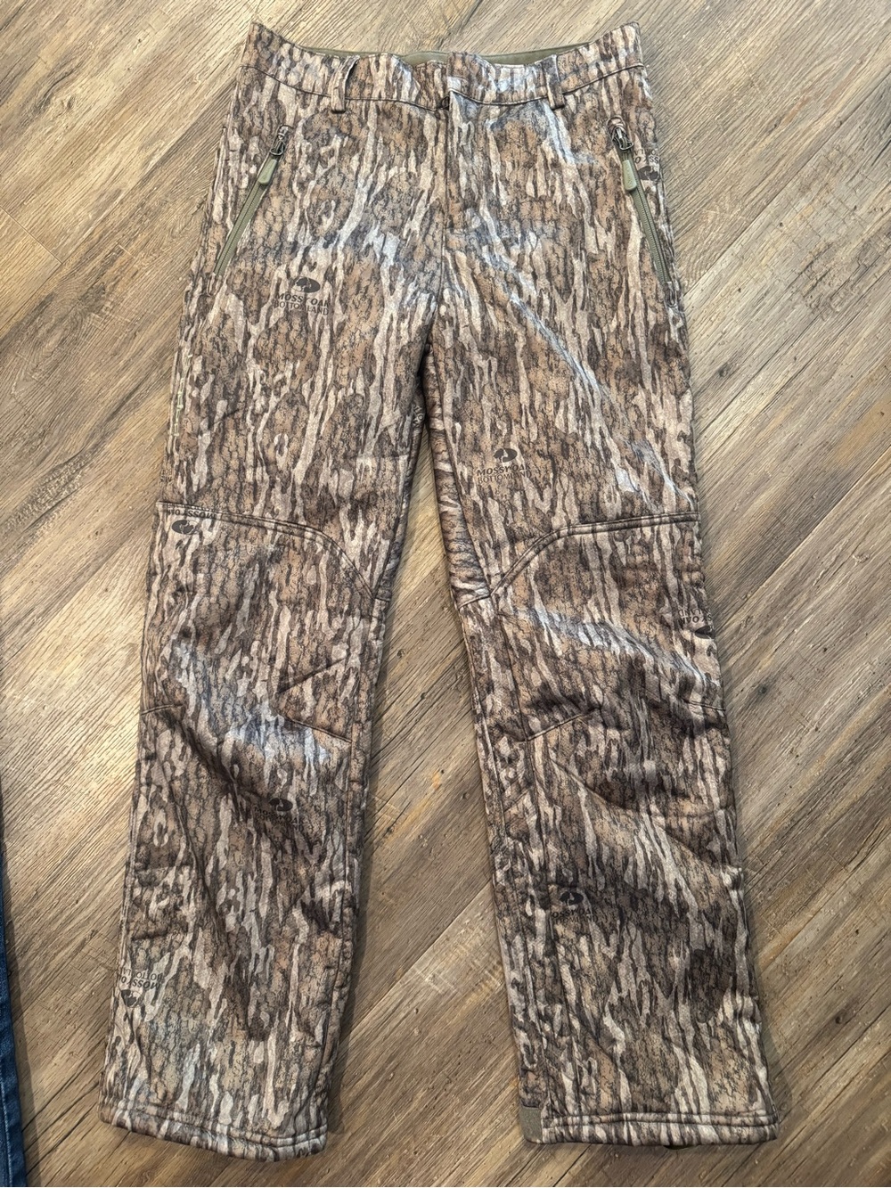 Banded Soft-Shell Wader Pants Classic Mossy Oak Bottomland Pattern Sz 18 Youth